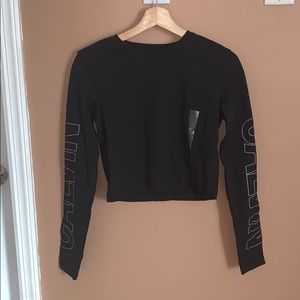 Calvin Klein Jeans long sleeve crop top
